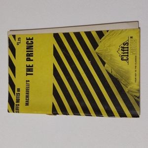 5/$15 Cliff's Notes The Prince Machiavelli